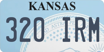 KS license plate 320IRM