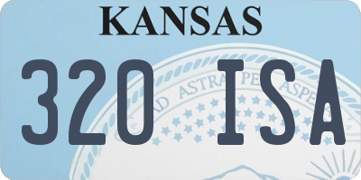 KS license plate 320ISA