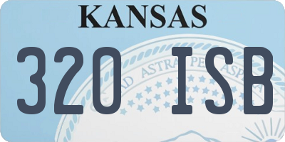 KS license plate 320ISB