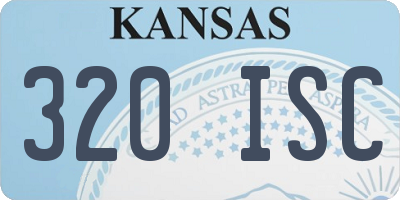 KS license plate 320ISC