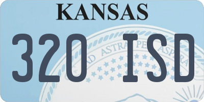 KS license plate 320ISD