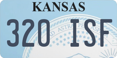 KS license plate 320ISF