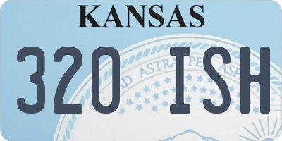 KS license plate 320ISH