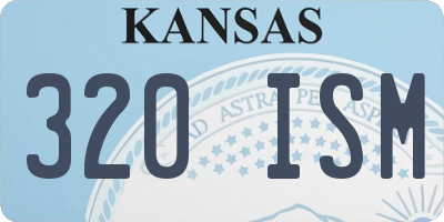KS license plate 320ISM