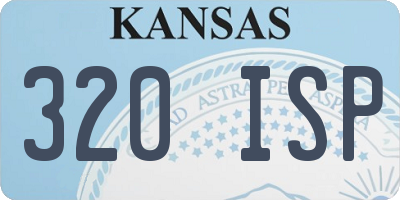 KS license plate 320ISP