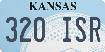 KS license plate 320ISR