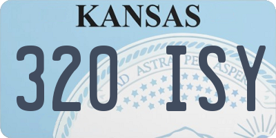 KS license plate 320ISY