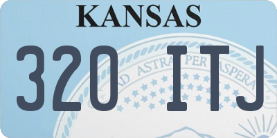 KS license plate 320ITJ