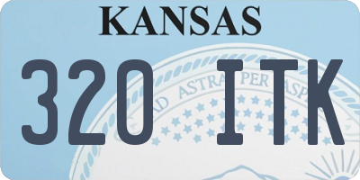 KS license plate 320ITK