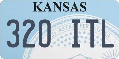 KS license plate 320ITL