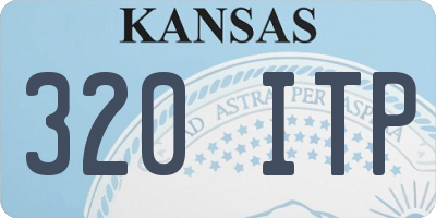 KS license plate 320ITP