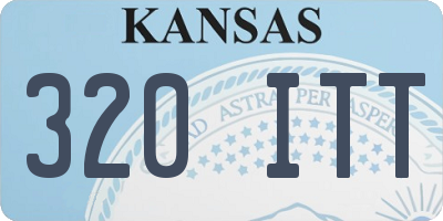 KS license plate 320ITT