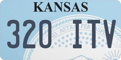 KS license plate 320ITV