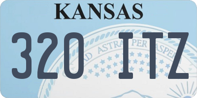 KS license plate 320ITZ