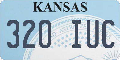 KS license plate 320IUC