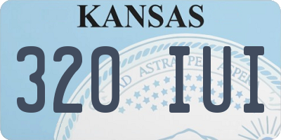 KS license plate 320IUI