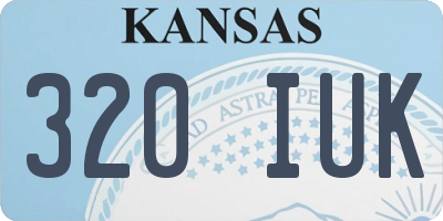 KS license plate 320IUK