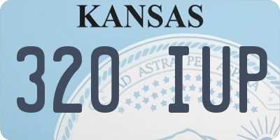 KS license plate 320IUP