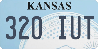 KS license plate 320IUT