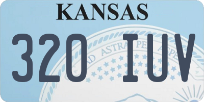 KS license plate 320IUV