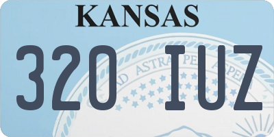 KS license plate 320IUZ