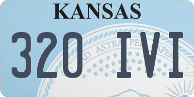 KS license plate 320IVI