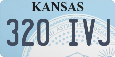 KS license plate 320IVJ
