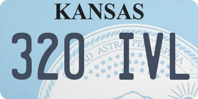KS license plate 320IVL