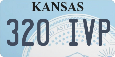 KS license plate 320IVP