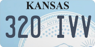 KS license plate 320IVV