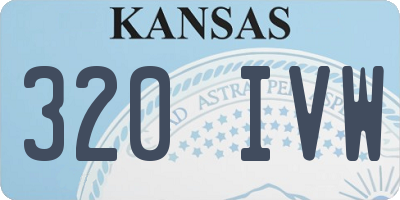 KS license plate 320IVW
