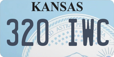 KS license plate 320IWC