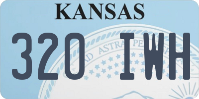 KS license plate 320IWH