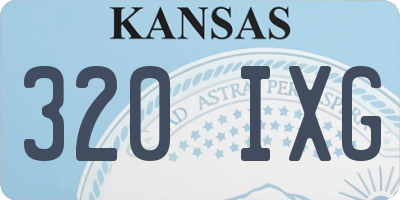 KS license plate 320IXG