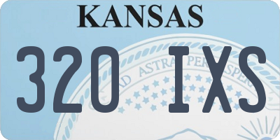 KS license plate 320IXS