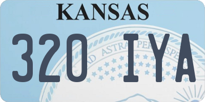 KS license plate 320IYA