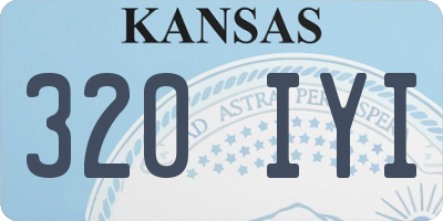 KS license plate 320IYI