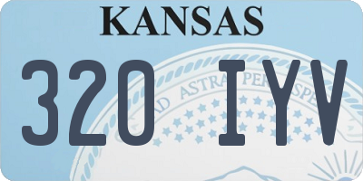 KS license plate 320IYV