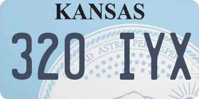 KS license plate 320IYX