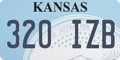 KS license plate 320IZB