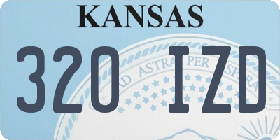 KS license plate 320IZD