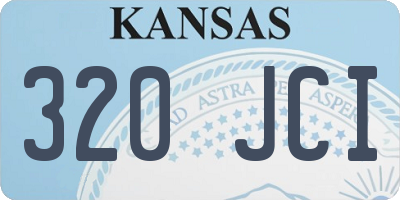 KS license plate 320JCI