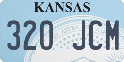 KS license plate 320JCM