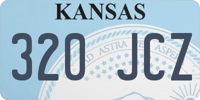 KS license plate 320JCZ