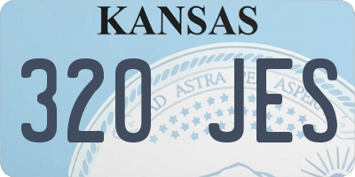 KS license plate 320JES