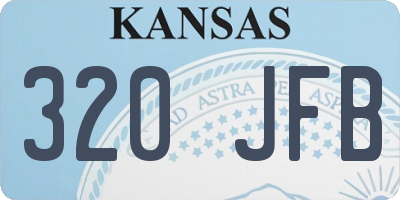 KS license plate 320JFB