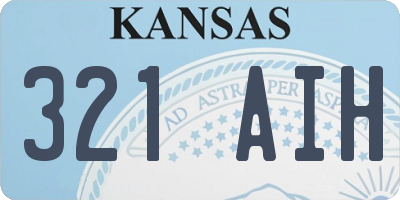 KS license plate 321AIH