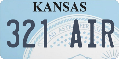 KS license plate 321AIR