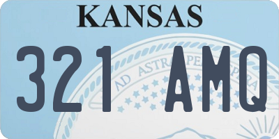 KS license plate 321AMQ