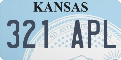 KS license plate 321APL